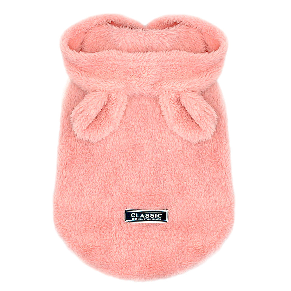 KFX-5093949 Cartoon Warm Clothes for Small Dogs - Double-Sided Velvet, Available in S to 2XL