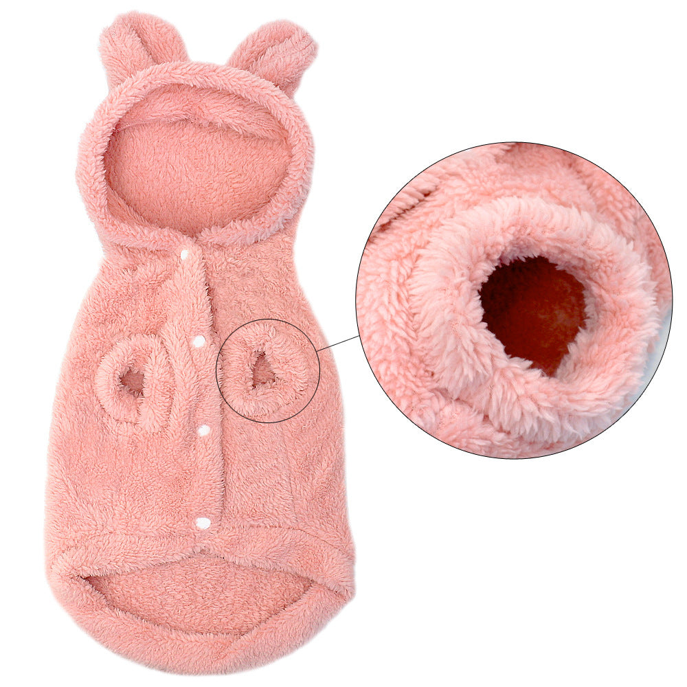 KFX-5093949 Cartoon Warm Clothes for Small Dogs - Double-Sided Velvet, Available in S to 2XL