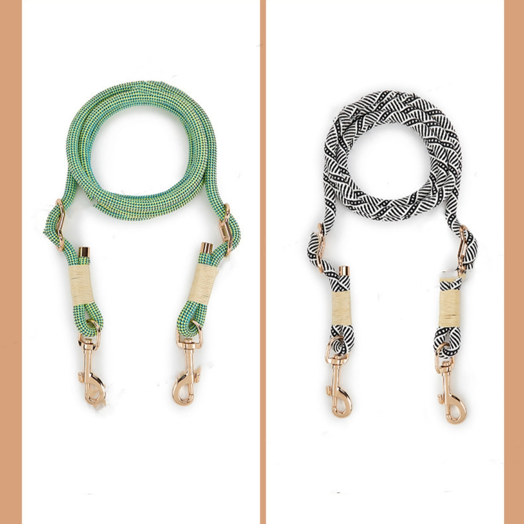 KFX-5095357 Nylon Pet Leash for Small to Medium Dogs in Shadow White and Wizard of Oz Green