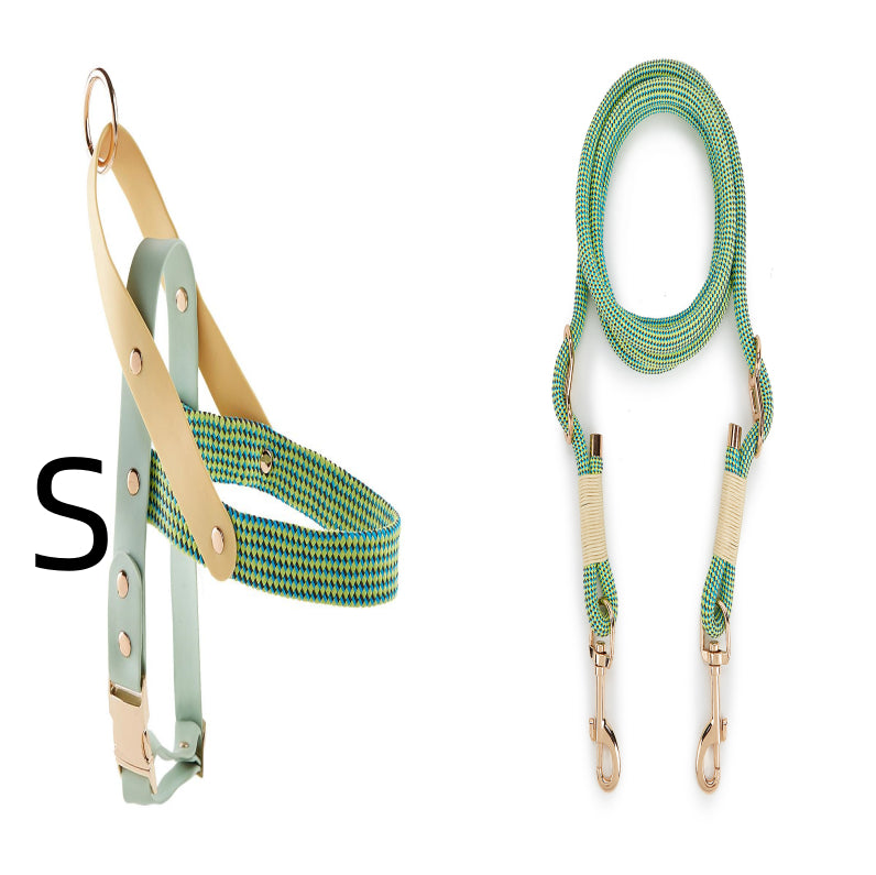 KFX-5095357 Nylon Pet Leash for Small to Medium Dogs in Shadow White and Wizard of Oz Green