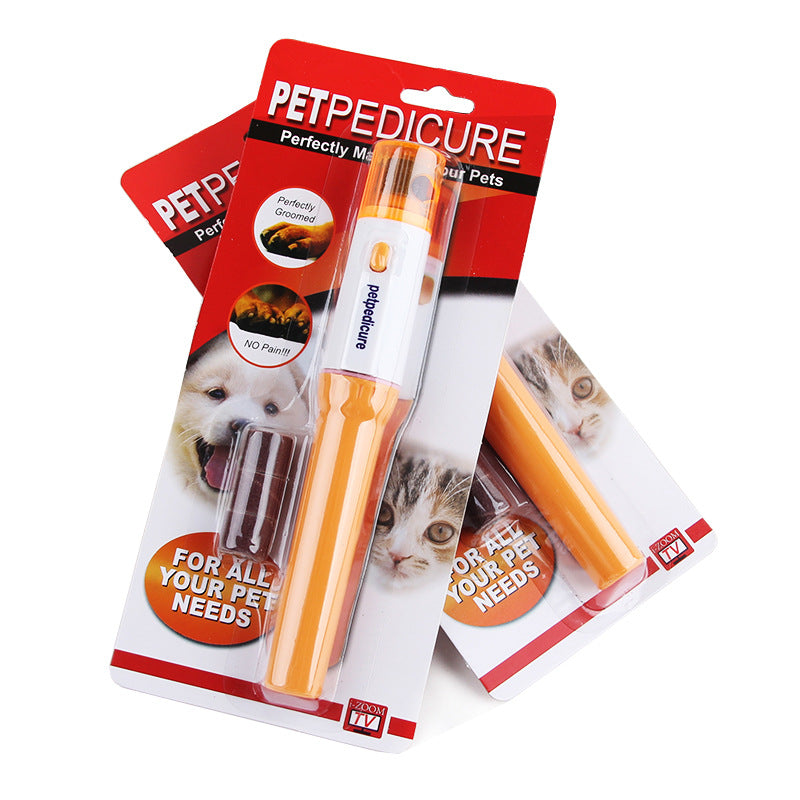 KFX-5099325 Electric Pet Nail Grinder for Cats and Dogs - Safe, Painless Nail Trimming Tool