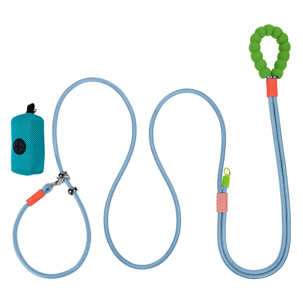 KFX-5101117 Crossbody Pet Harness with Safety Rope and Waste Bag Holder in Multiple Colors