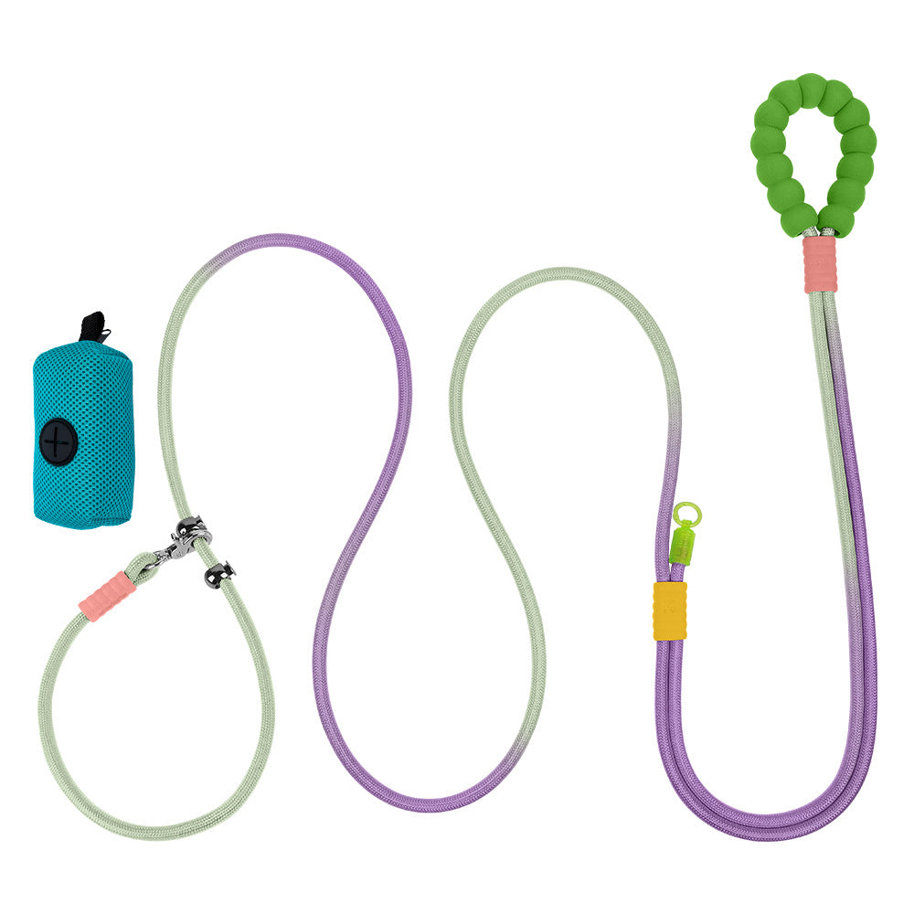 KFX-5101117 Crossbody Pet Harness with Safety Rope and Waste Bag Holder in Multiple Colors