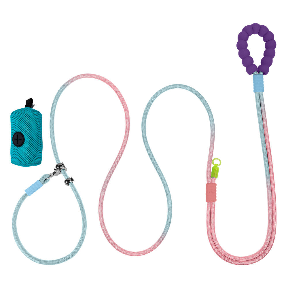 KFX-5101117 Crossbody Pet Harness with Safety Rope and Waste Bag Holder in Multiple Colors