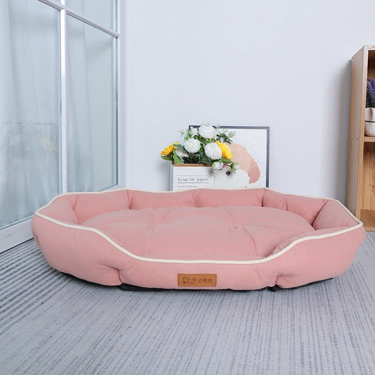 KFX-5101373 Cozy Oval Suede Pet Nest for Dogs and Cats - Available in Multiple Sizes and Colors