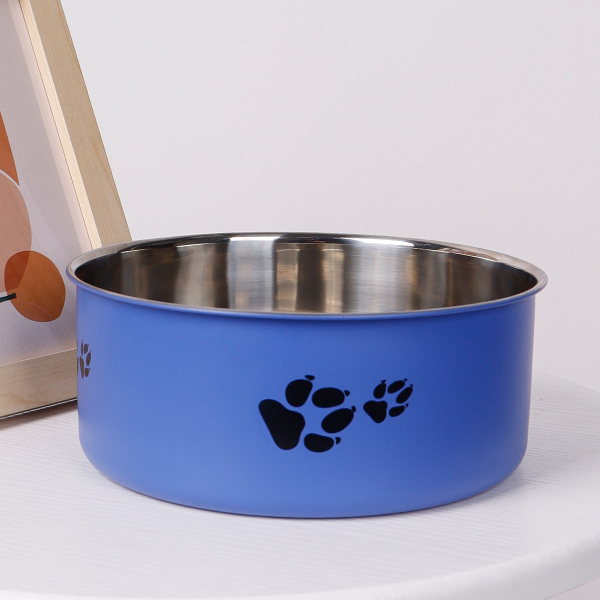 KFX-5101501 Large Capacity Stainless Steel Dog Bowl - Anti-Tumble Design for Cats