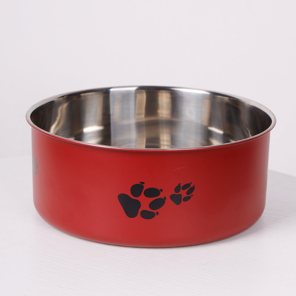KFX-5101501 Large Capacity Stainless Steel Dog Bowl - Anti-Tumble Design for Cats