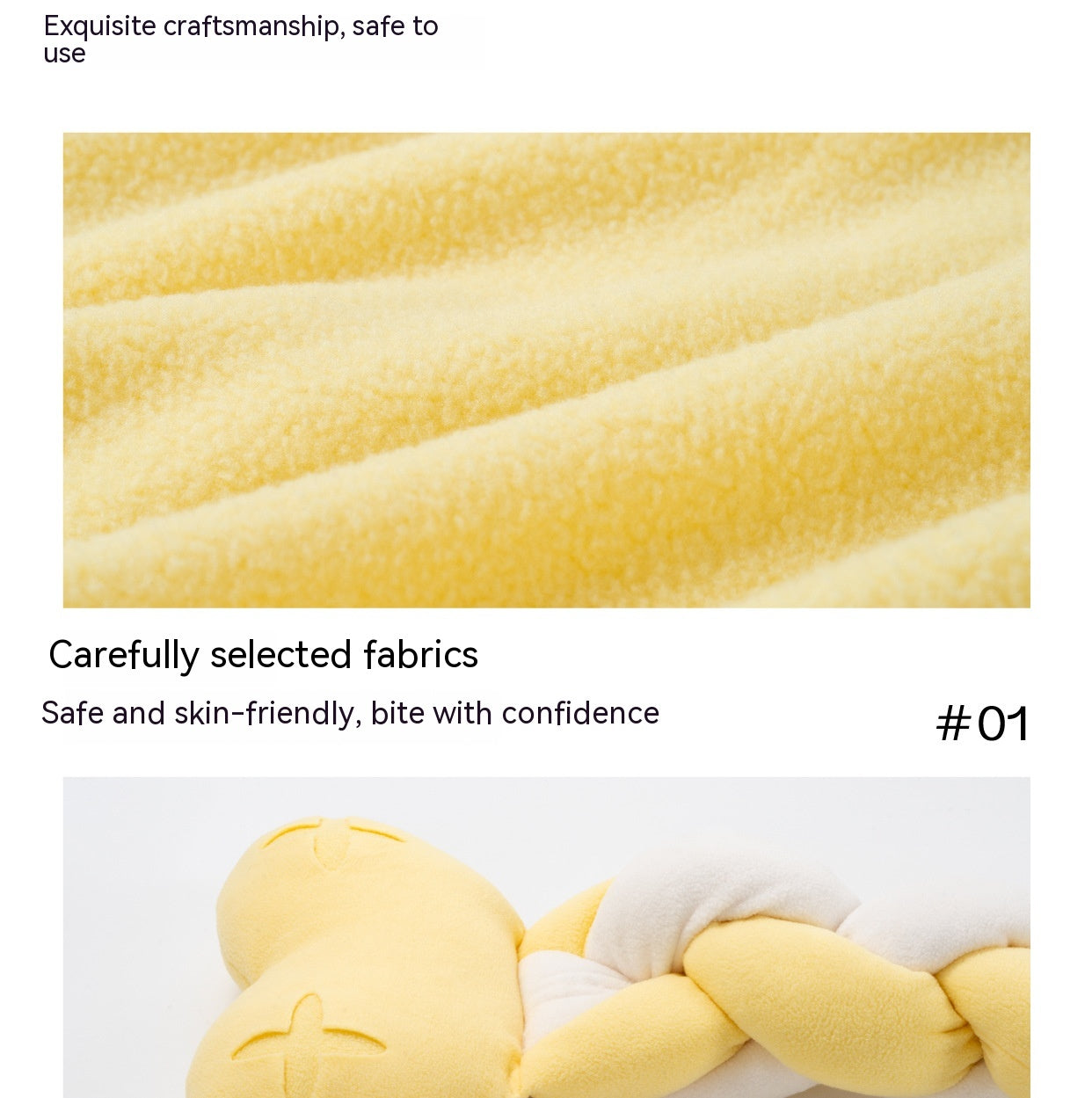 KFX-5102141 Twist Bone Plush Dog Toy - Bite-Resistant and Scented, Available in Small and Plus Size