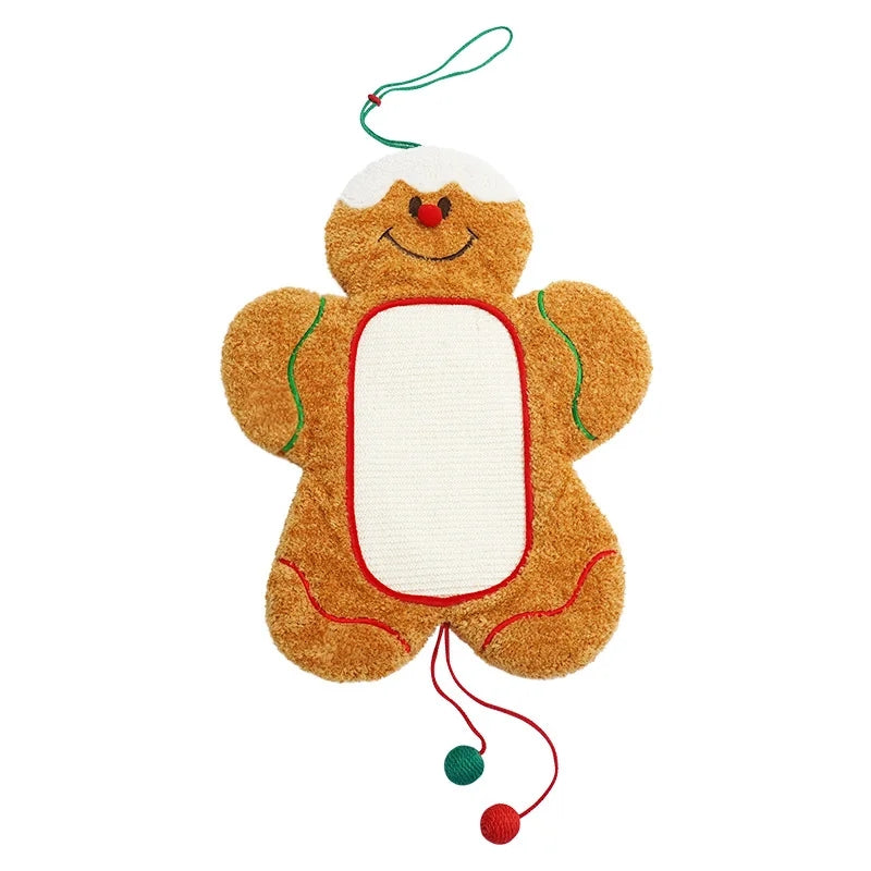 KFX-5103165 Gingerbread Man Pet Mat - Warm Acrylic Fiber Cushion for Dogs and Cats, 55x73cm