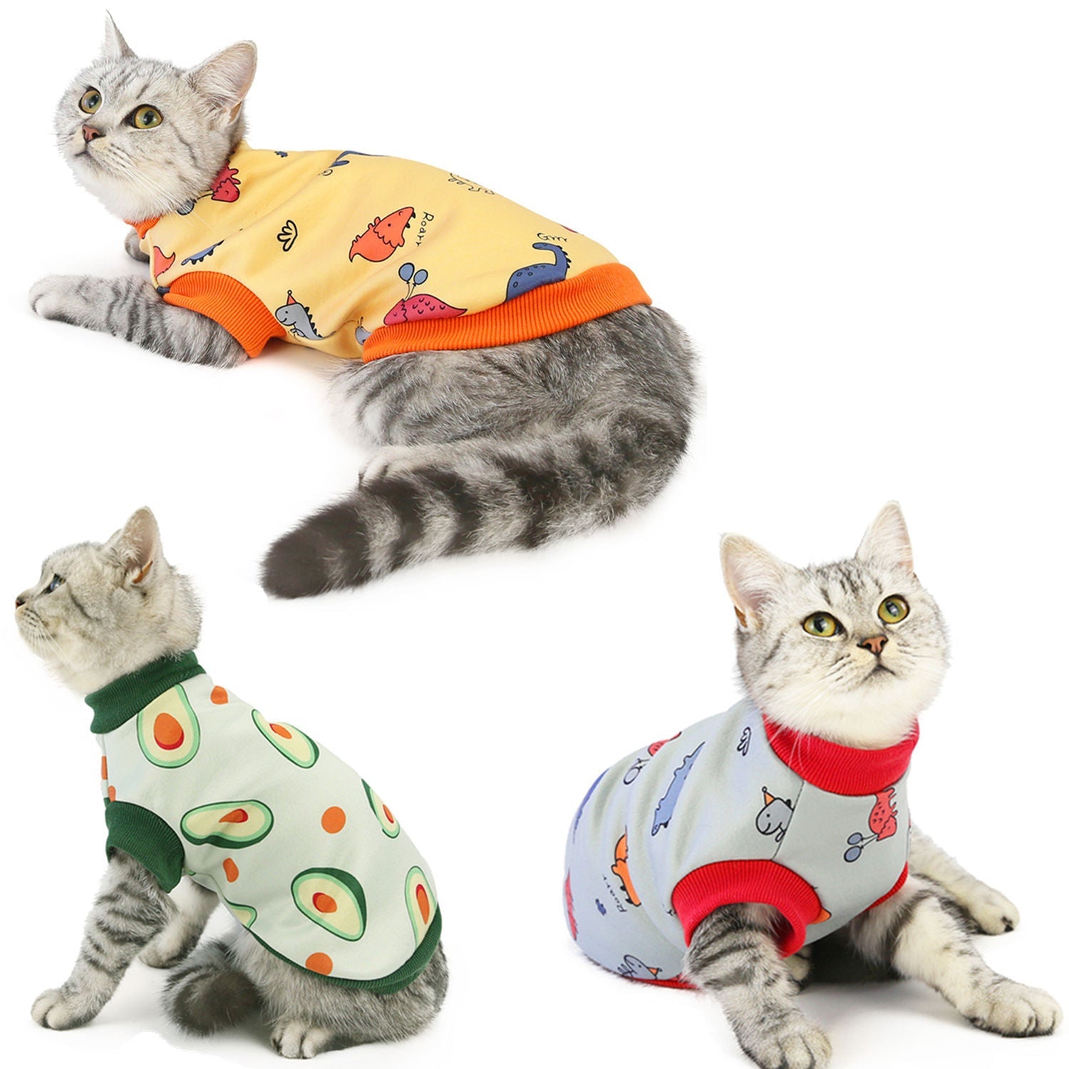 KFX-5103677 Cozy Cotton Cat Clothes for Autumn and Winter in Fun Designs