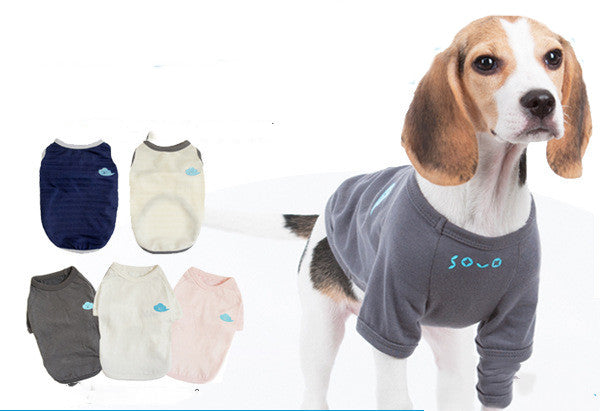 KFX-5105469 Gray Cotton Dog Vest for Pets - Comfortable Two-Legged Clothing in Various Sizes