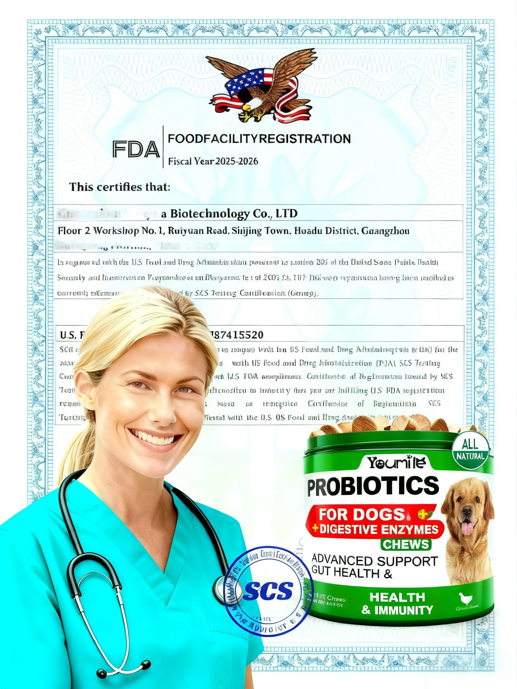 KFX-5107133 Probiotics Soft Chews for Dogs - Supports Seasonal Allergies, Gut and Digestive Health
