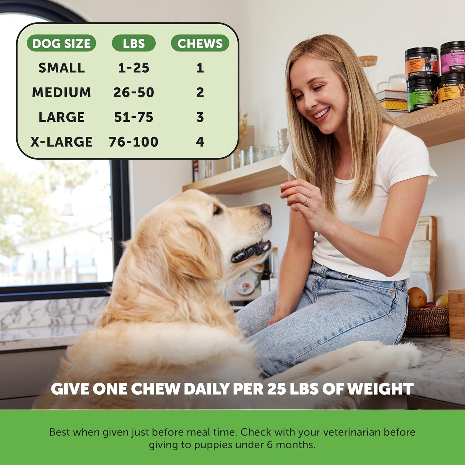 KFX-5107133 Probiotics Soft Chews for Dogs - Supports Seasonal Allergies, Gut and Digestive Health