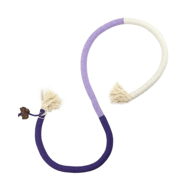 KFX-5107901 Cat Bite Rope Toy – Cotton Thread Pet Teaser Stick in Vibrant Colors