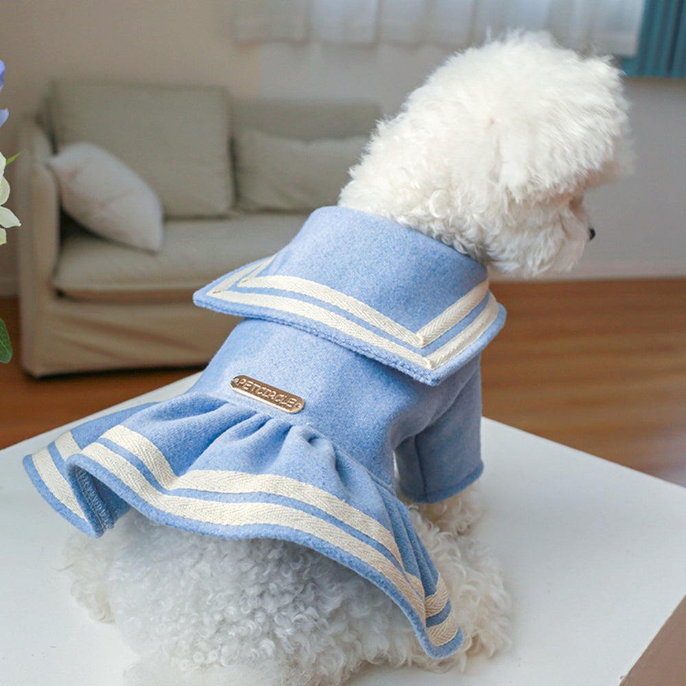 KFX-5109437 Reversible Warm and Cold Proof Pet Skirt in Pink and Blue