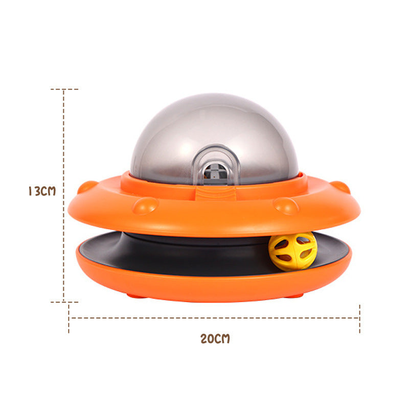 KFX-5113021 Smart Interactive Puzzle Feeder for Dogs and Cats in Tropical Orange and Alice Blue