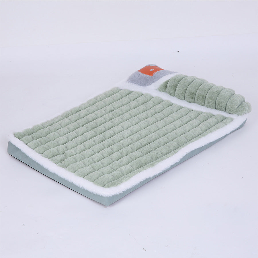 KFX-5114301 Cozy Detachable Dog Bed Mat for Large Dogs - Washable, Ideal for Autumn and Winter