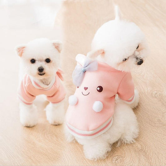 KFX-5115197 Winter Hoodie for Pets - Cartoon Designs in Multiple Colors and Sizes