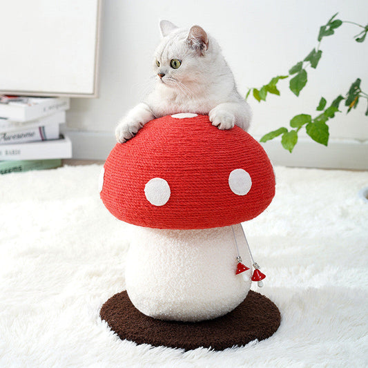 KFX-5116093 Red Sisal Cat Climbing Frame with Umbrella Design