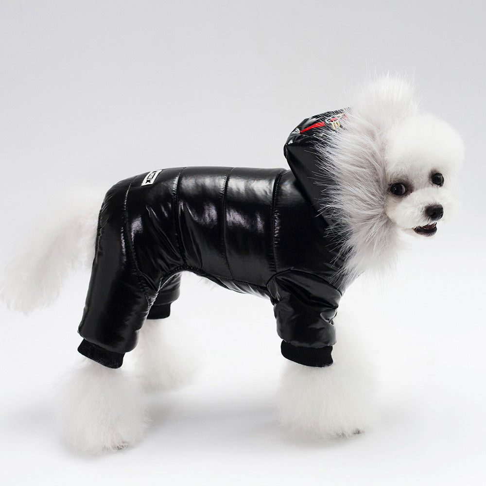 KFX-5116989 Stylish PU Leather Pet Clothes for Dogs - Cotton Blend, Sizes S to XXL, Red, Black, Brown