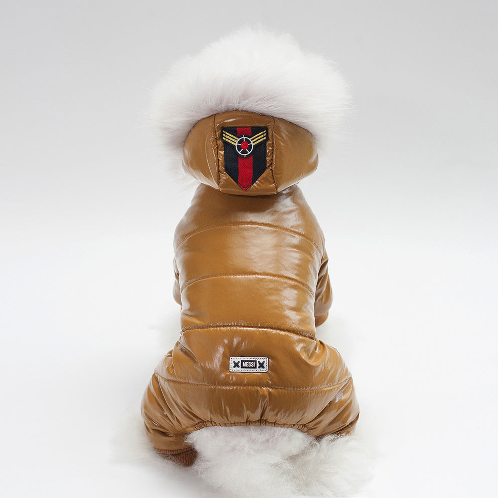 KFX-5116989 Stylish PU Leather Pet Clothes for Dogs - Cotton Blend, Sizes S to XXL, Red, Black, Brown