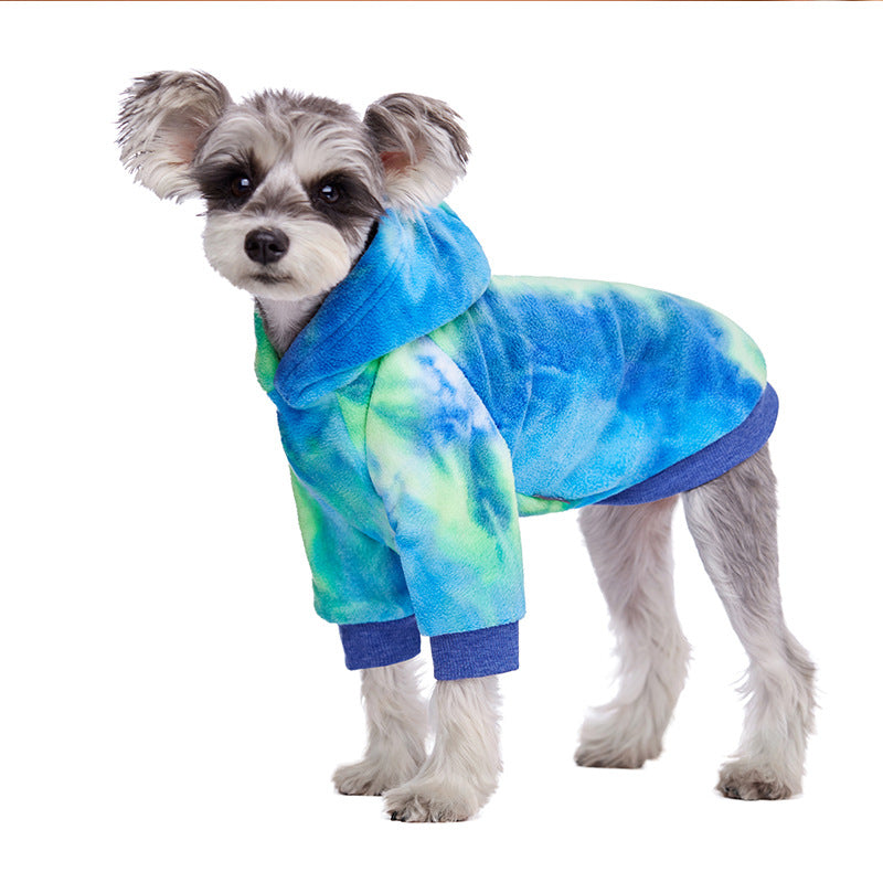 KFX-5117885 Tie-Dye Hoodie for Small to Extra Large Dogs - Pink and Green Available