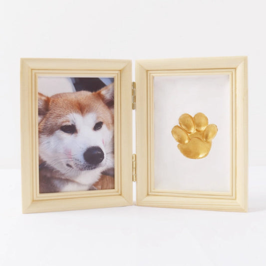 KFX-5122749 Solid Wood Photo Frame with Cat Palm Print – Multiple Colors Available