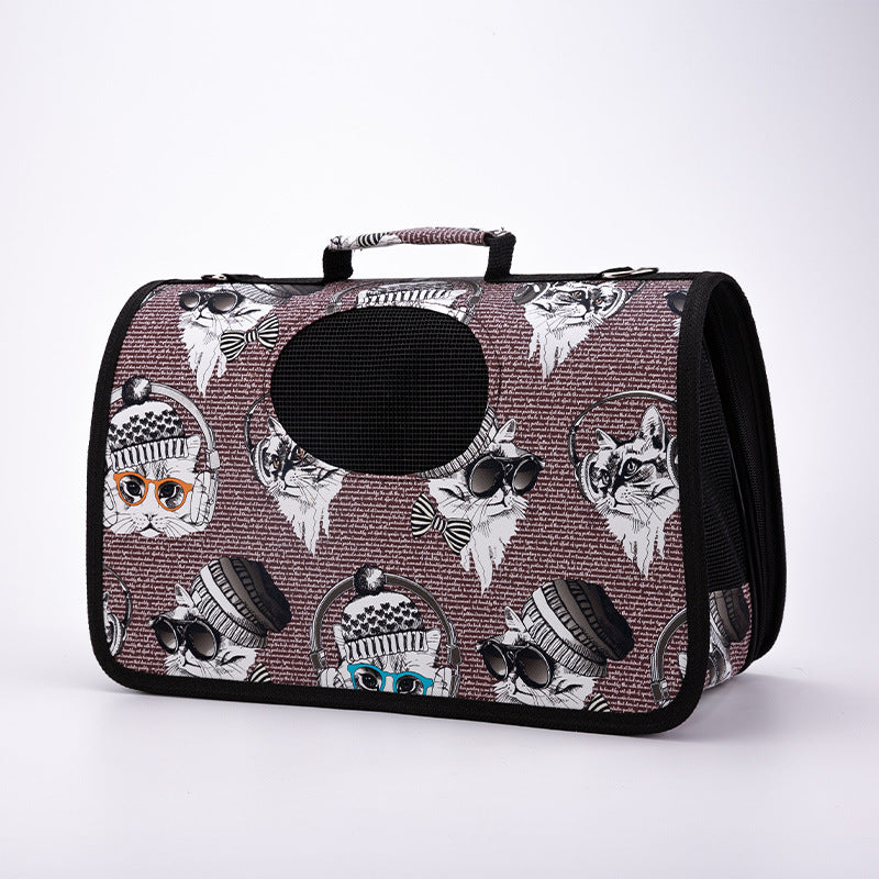 KFX-5124797 Portable Multifunctional Pet Outing Bag for Summer Adventures - Lightweight and Breathable Design for Cats and Small Pets