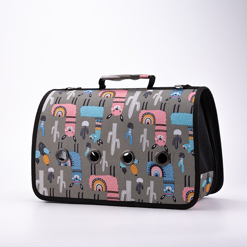 KFX-5124797 Portable Multifunctional Pet Outing Bag for Summer Adventures - Lightweight and Breathable Design for Cats and Small Pets