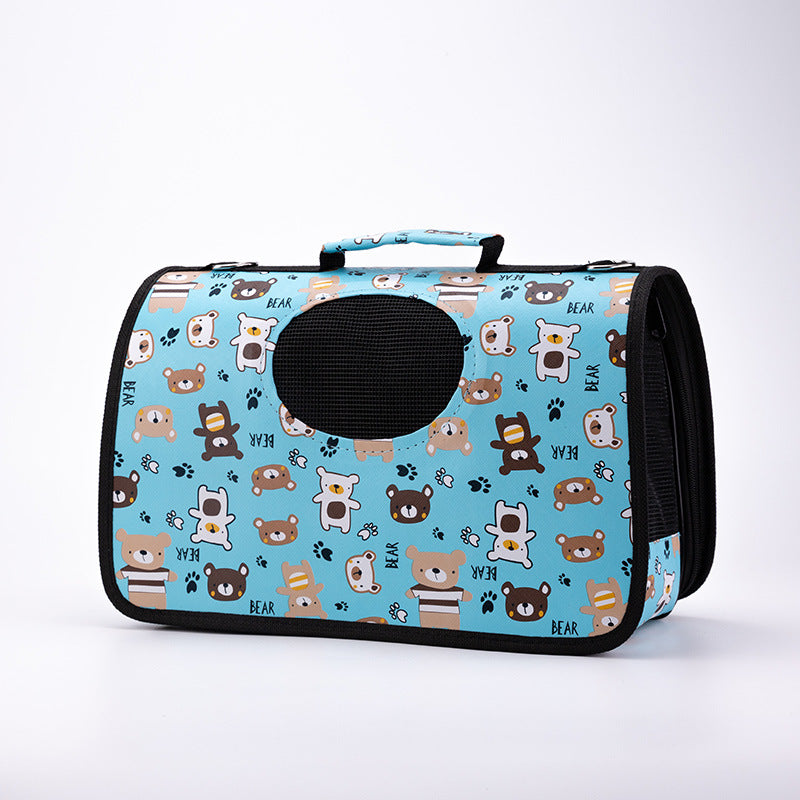 KFX-5124797 Portable Multifunctional Pet Outing Bag for Summer Adventures - Lightweight and Breathable Design for Cats and Small Pets
