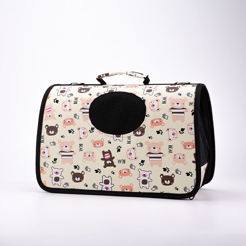 KFX-5124797 Portable Multifunctional Pet Outing Bag for Summer Adventures - Lightweight and Breathable Design for Cats and Small Pets