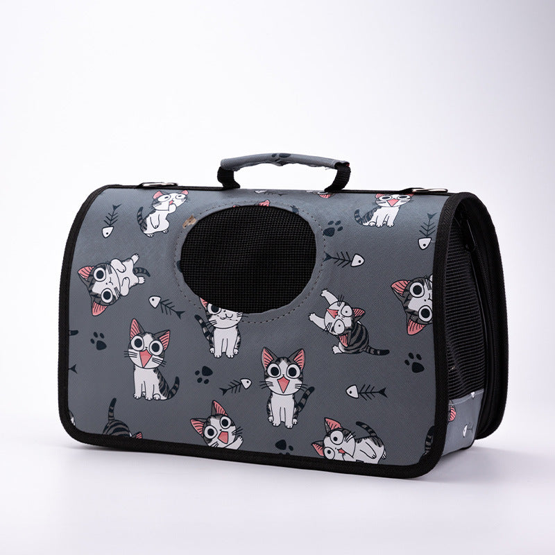 KFX-5124797 Portable Multifunctional Pet Outing Bag for Summer Adventures - Lightweight and Breathable Design for Cats and Small Pets