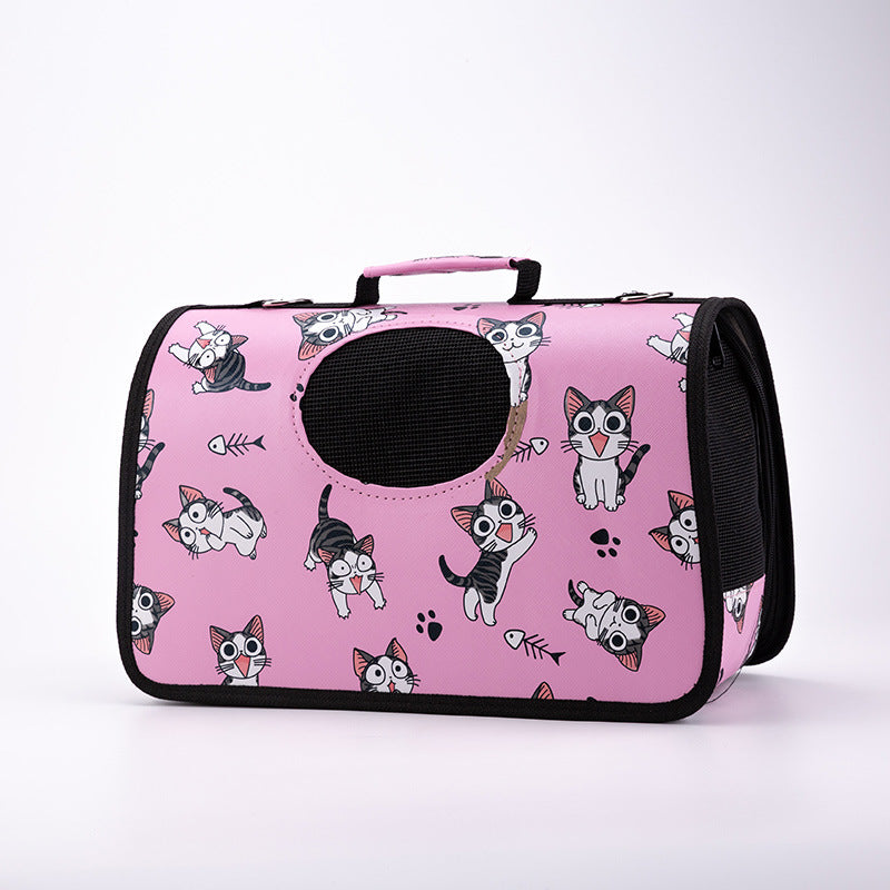 KFX-5124797 Portable Multifunctional Pet Outing Bag for Summer Adventures - Lightweight and Breathable Design for Cats and Small Pets