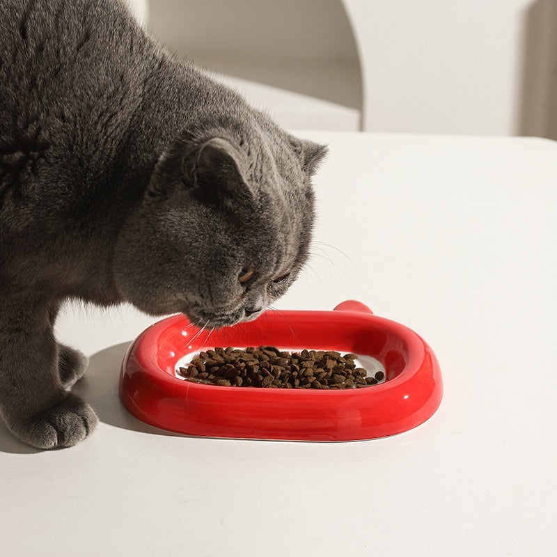 KFX-5125821 Ceramic Cat and Dog Food Bowl - Stylish Animal Snack and Water Dish