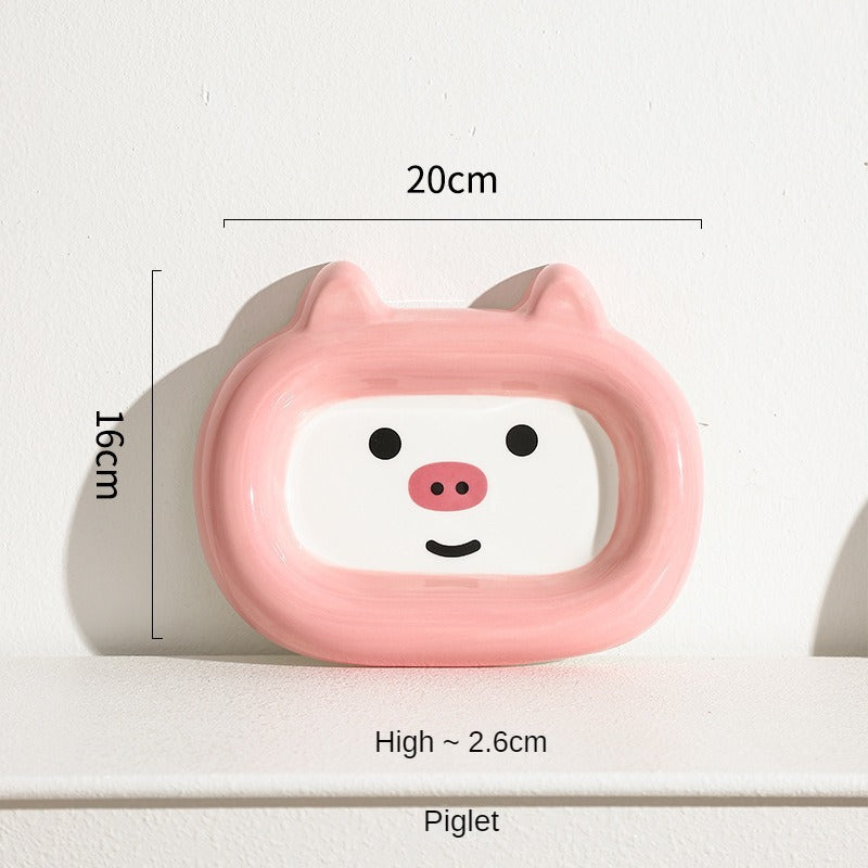 KFX-5125821 Ceramic Cat and Dog Food Bowl - Stylish Animal Snack and Water Dish