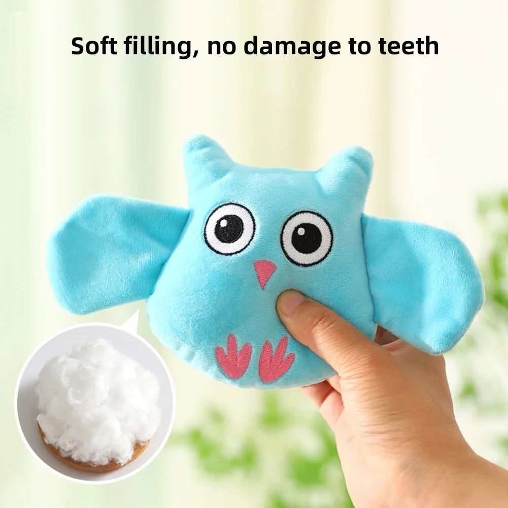 KFX-5127997 Plush Animal Shape Squeaky Toy for Dogs – Bite Resistant PP Cotton Toy for Small and Large Dogs
