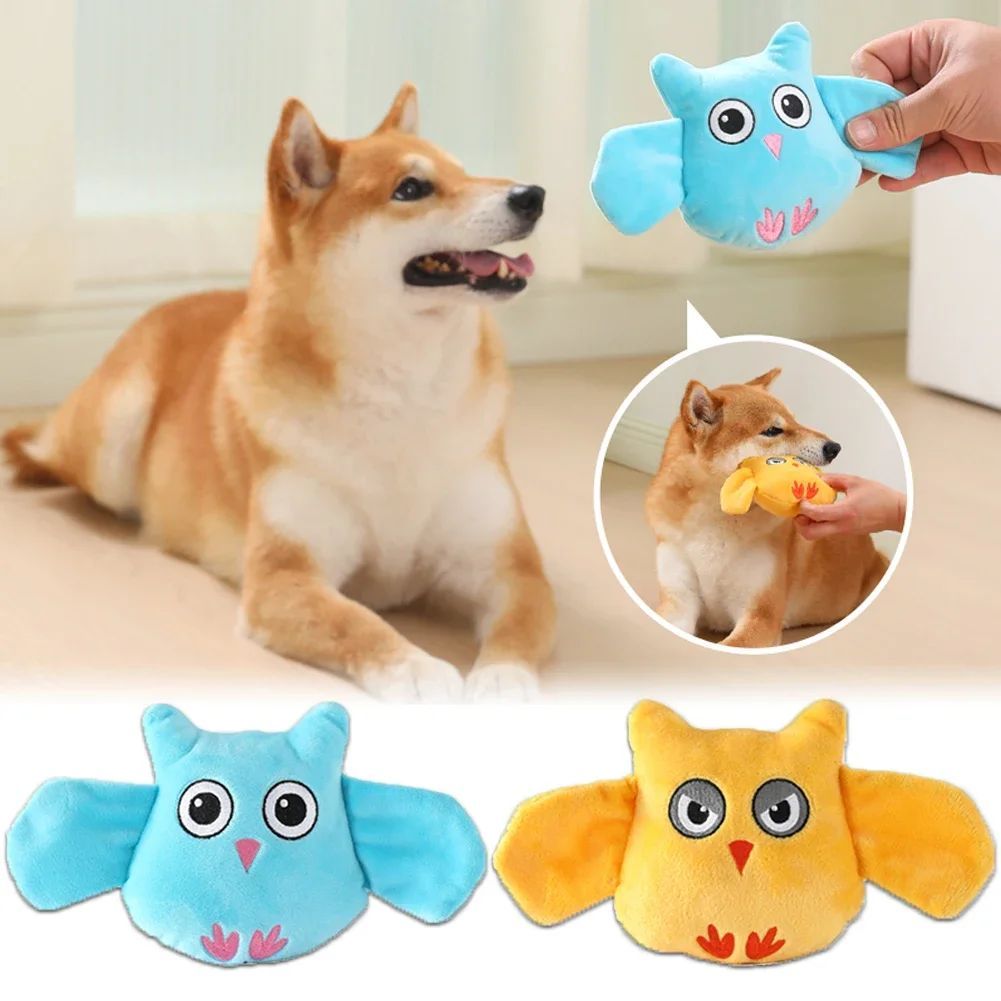 KFX-5127997 Plush Animal Shape Squeaky Toy for Dogs – Bite Resistant PP Cotton Toy for Small and Large Dogs