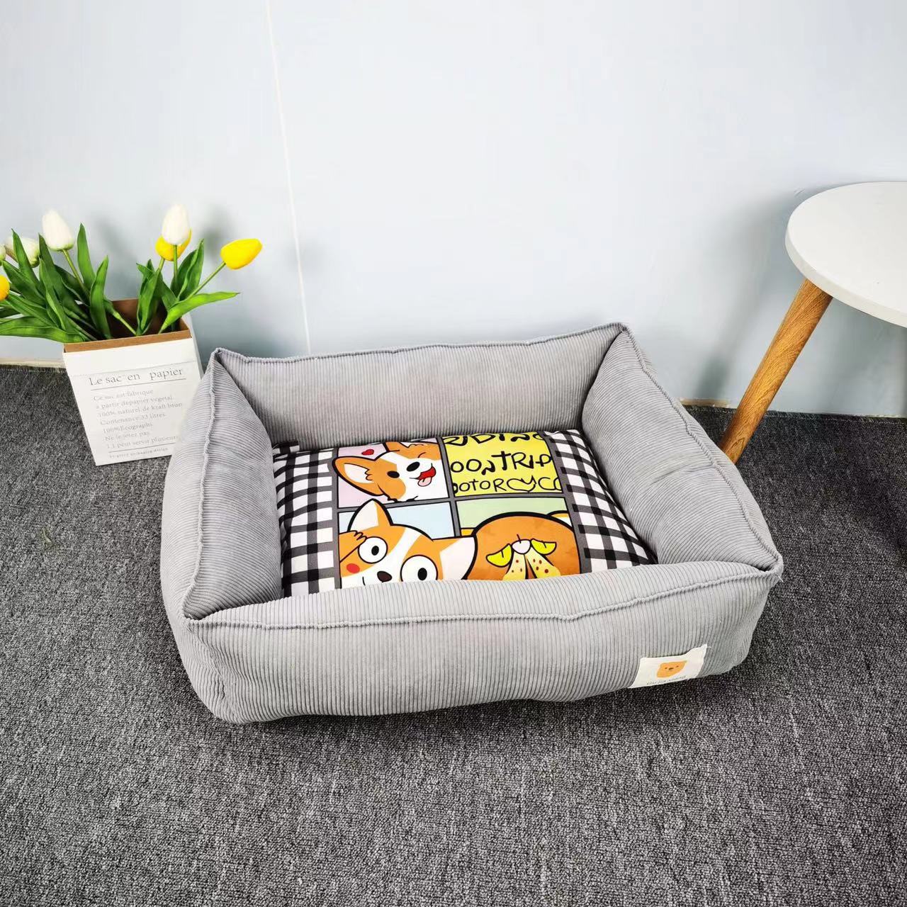 KFX-5128381 Pet Winter Cotton Universal Nest for Dogs and Cats - Soft and Cozy Bed in Multiple Colors