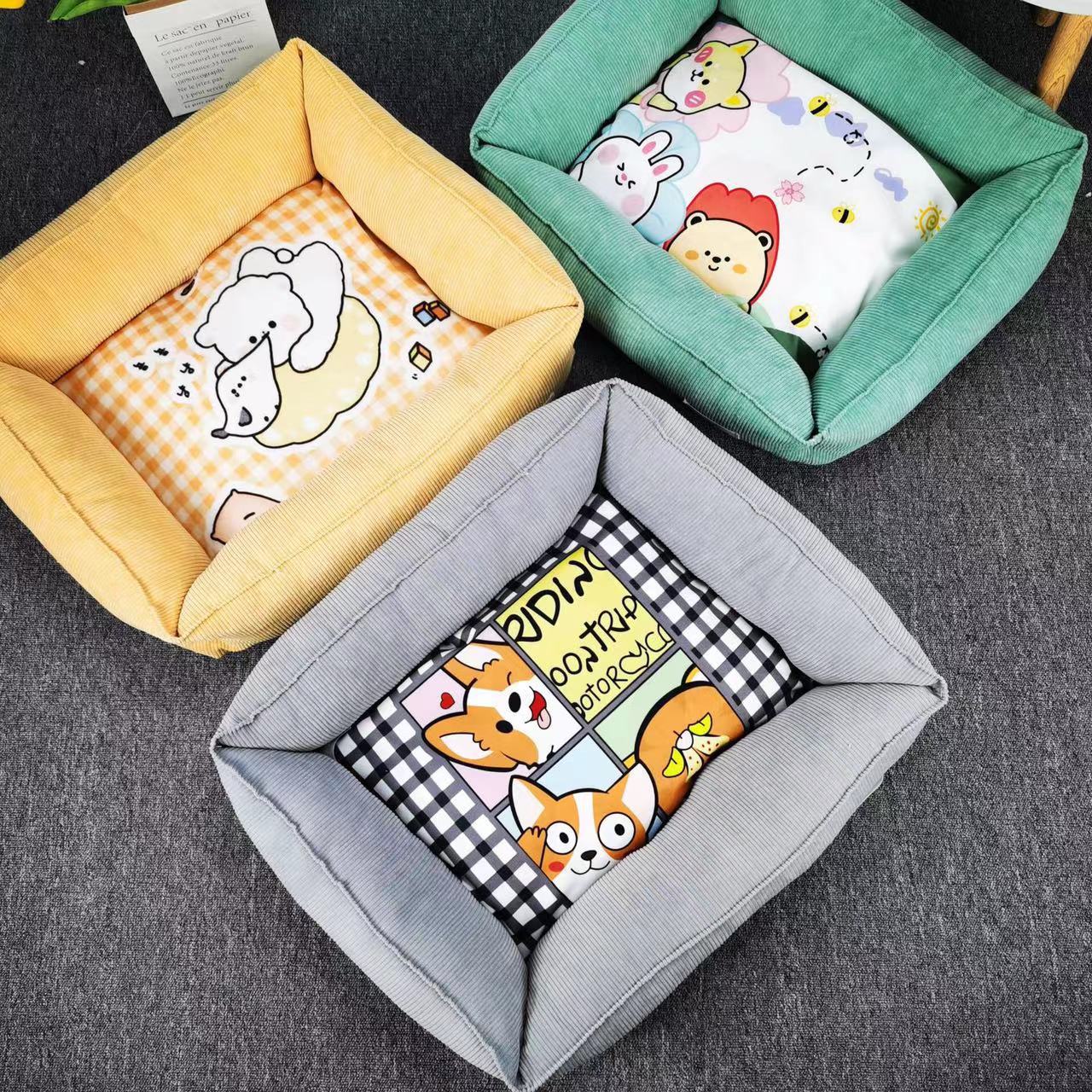 KFX-5128381 Pet Winter Cotton Universal Nest for Dogs and Cats - Soft and Cozy Bed in Multiple Colors