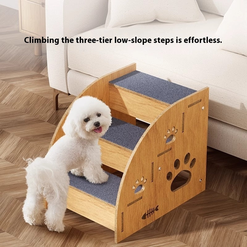 KFX-5129149 Small Dog Anti-Skid Wear-Resistant Pet Stairs for Easy Climbing - Available in 30cm, 35cm, and 40cm Heights