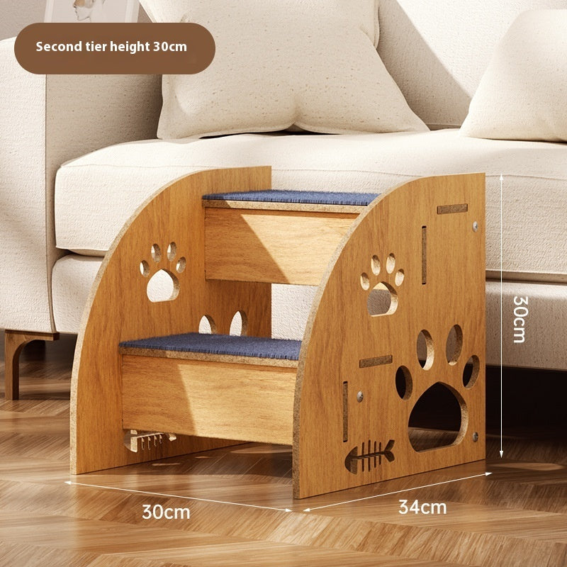 KFX-5129149 Small Dog Anti-Skid Wear-Resistant Pet Stairs for Easy Climbing - Available in 30cm, 35cm, and 40cm Heights