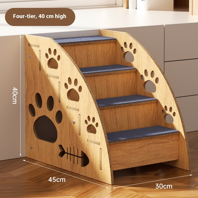 KFX-5129149 Small Dog Anti-Skid Wear-Resistant Pet Stairs for Easy Climbing - Available in 30cm, 35cm, and 40cm Heights