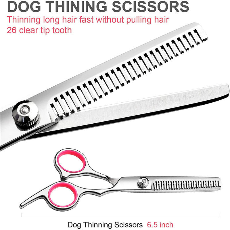 KFX-5129917 Stainless Steel Pet Scissors with Comb for Dog Grooming