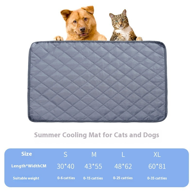 KFX-5130173 Universal Portable Pet Mat for Dogs and Cats - Waterproof Double-Sided Fabric in Grey and Apricot