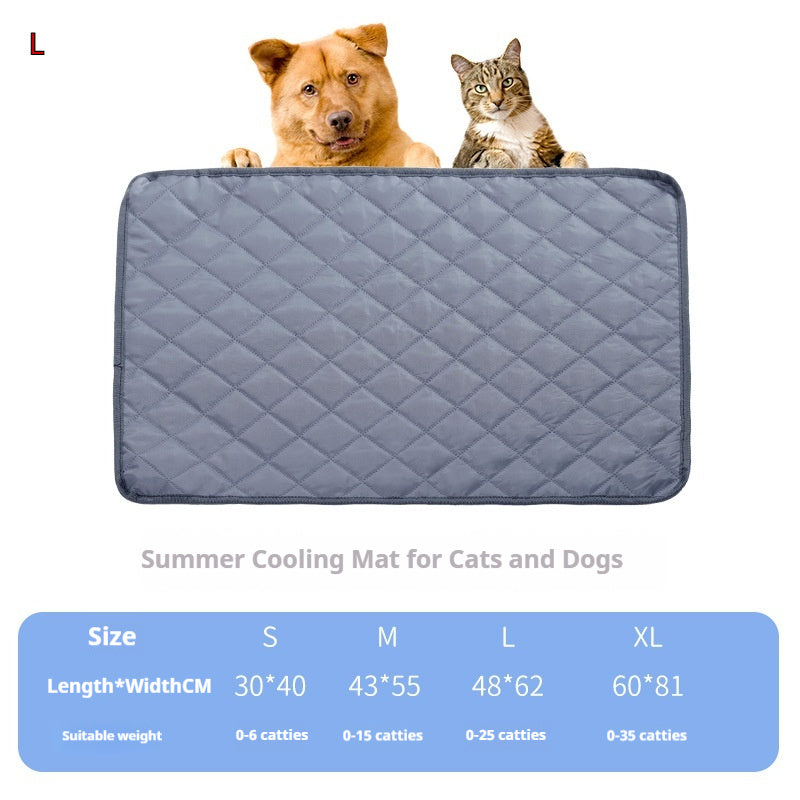 KFX-5130173 Universal Portable Pet Mat for Dogs and Cats - Waterproof Double-Sided Fabric in Grey and Apricot