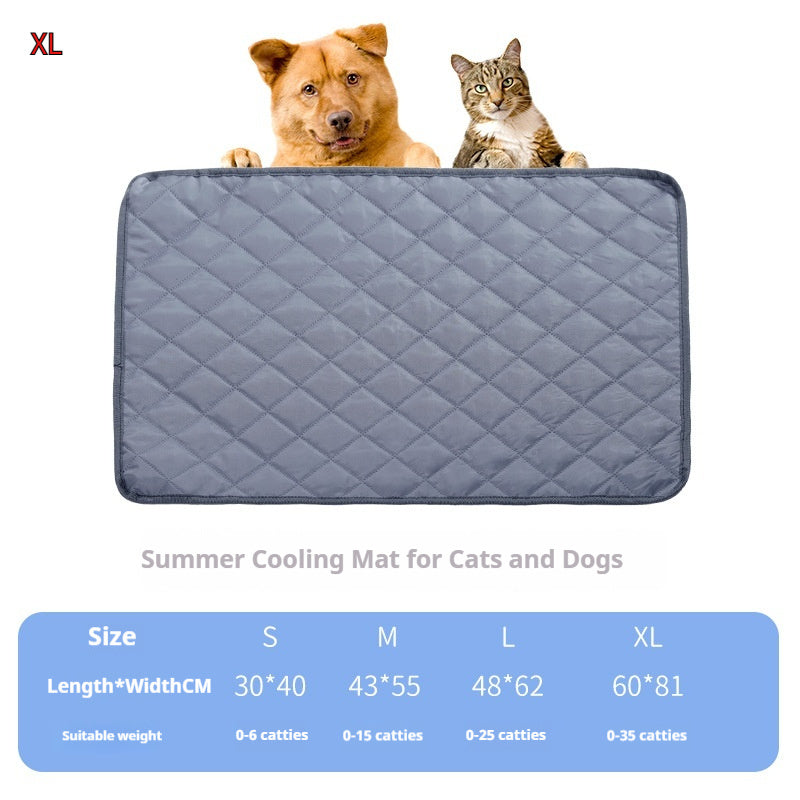 KFX-5130173 Universal Portable Pet Mat for Dogs and Cats - Waterproof Double-Sided Fabric in Grey and Apricot