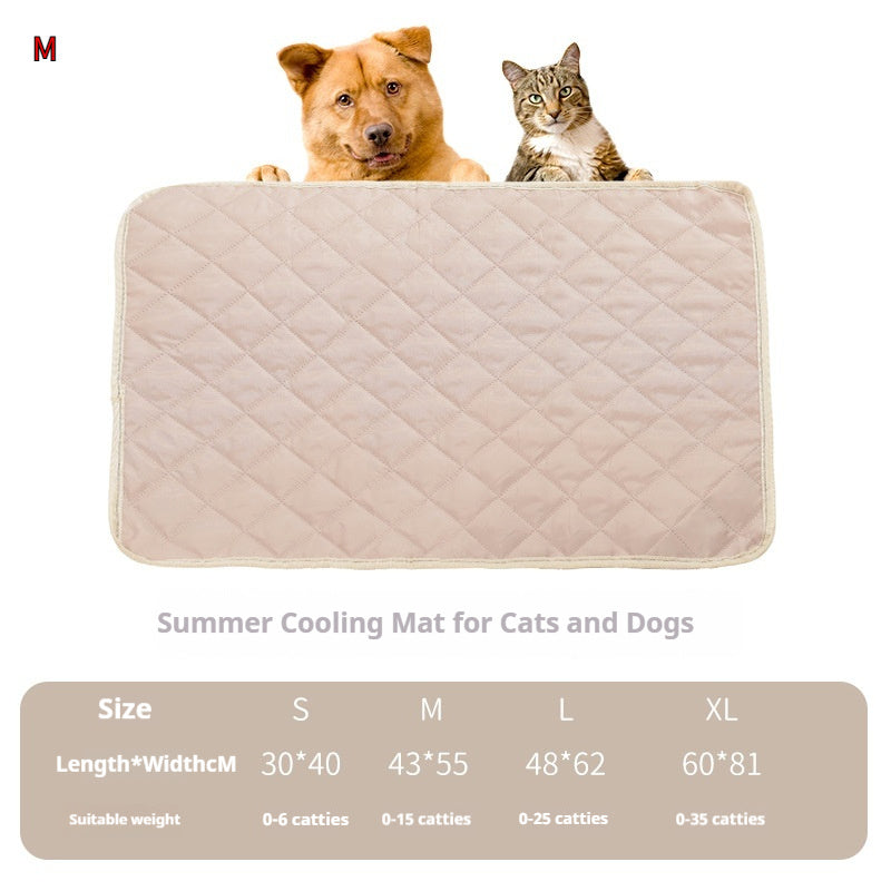 KFX-5130173 Universal Portable Pet Mat for Dogs and Cats - Waterproof Double-Sided Fabric in Grey and Apricot
