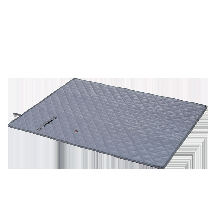 KFX-5130173 Universal Portable Pet Mat for Dogs and Cats - Waterproof Double-Sided Fabric in Grey and Apricot