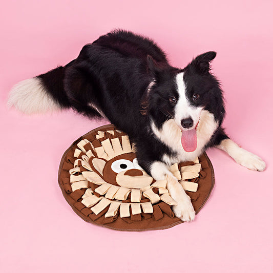 KFX-5131581 Interactive Snuffle Mat for Dogs and Cats, Polar Fleece Feeding Puzzle Toy, 50 x 50cm