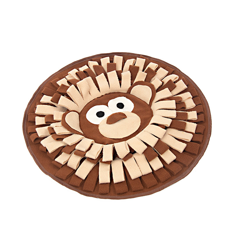 KFX-5131581 Interactive Snuffle Mat for Dogs and Cats, Polar Fleece Feeding Puzzle Toy, 50 x 50cm
